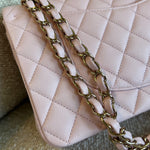 CHANEL Handbag 22S Light Pink Caviar Quilted Classic Flap Medium LGHW -Knockoff
