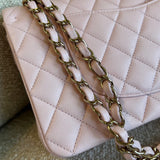 CHANEL Handbag 22S Light Pink Caviar Quilted Classic Flap Medium LGHW -Knockoff
