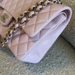 CHANEL Handbag 22S Light Pink Caviar Quilted Classic Flap Medium LGHW -Knockoff
