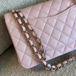 CHANEL Handbag 22S Light Pink Caviar Quilted Classic Flap Medium LGHW -Knockoff
