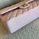 CHANEL Handbag 22S Light Pink Caviar Quilted Classic Flap Medium LGHW -Knockoff
