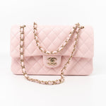 CHANEL Handbag 22S Light Pink Caviar Quilted Classic Flap Medium LGHW -Knockoff
