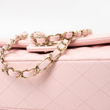 CHANEL Handbag 22S Light Pink Caviar Quilted Classic Flap Medium LGHW -Knockoff
