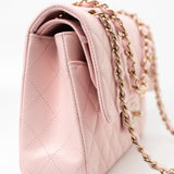 CHANEL Handbag 22S Light Pink Caviar Quilted Classic Flap Medium LGHW -Knockoff
