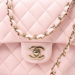 CHANEL Handbag 22S Light Pink Caviar Quilted Classic Flap Medium LGHW -Knockoff
