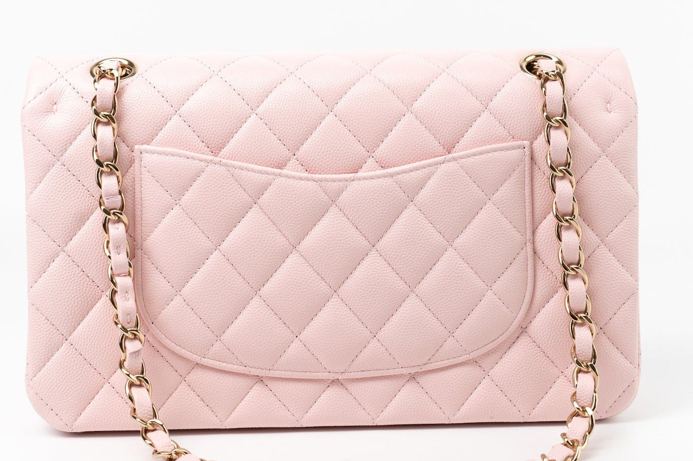 CHANEL Handbag 22S Light Pink Caviar Quilted Classic Flap Medium LGHW -Knockoff
