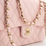 CHANEL Handbag 22S Light Pink Caviar Quilted Classic Flap Medium LGHW -Knockoff
