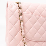 Chanel 22S Light Pink Caviar Quilted Classic Flap Medium LGHW -Knockoff
