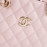 CHANEL Handbag 22S Light Pink Caviar Quilted Mini Bucket Bag LGHW -Knockoff
