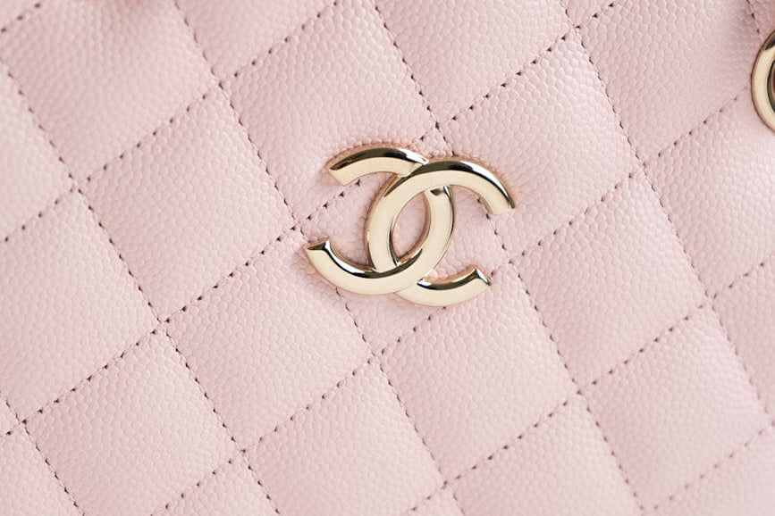 CHANEL Handbag 22S Light Pink Caviar Quilted Mini Bucket Bag LGHW -Knockoff
