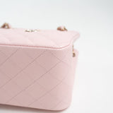 CHANEL Handbag 22S Light Pink Caviar Quilted Mini Bucket Bag LGHW -Knockoff
