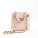 CHANEL Handbag 22S Light Pink Caviar Quilted Mini Bucket Bag LGHW -Knockoff
