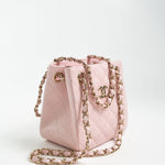 CHANEL Handbag 22S Light Pink Caviar Quilted Mini Bucket Bag LGHW -Knockoff
