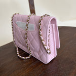 CHANEL Handbag 22S LIGHT PINK CAVIAR QUILTED WALLET ON CHAIN GHW (WOC) -Knockoff
