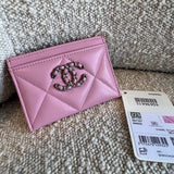 CHANEL Handbag 22S Pink 19 Flap Card Holder -Knockoff
