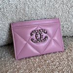 CHANEL Handbag 22S Pink 19 Flap Card Holder -Knockoff
