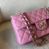 CHANEL Handbag 22S Pink Caviar Quilted Classic Flap Small LGHW -Knockoff
