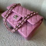 CHANEL Handbag 22S Pink Caviar Quilted Classic Flap Small LGHW -Knockoff
