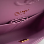 CHANEL Handbag 22S Pink Caviar Quilted Classic Flap Small Light Gold Hardware -Knockoff
