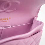 CHANEL Handbag 22S Pink Caviar Quilted Classic Flap Small Light Gold Hardware -Knockoff
