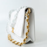 CHANEL Handbag 22S White Lambskin Quilted Wallet on Chain (WOC) -Knockoff
