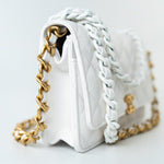 CHANEL Handbag 22S White Lambskin Quilted Wallet on Chain (WOC) -Knockoff
