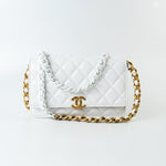 CHANEL Handbag 22S White Lambskin Quilted Wallet on Chain (WOC) -Knockoff
