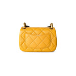 CHANEL Handbag 23A Mini Yellow Lambskin Quilted and Weng Wood Flap Bag -Knockoff
