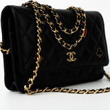 CHANEL Handbag 23C Black Lambskin Quilted Cruise Heart Wallet on Chain (WOC) LGHW -Knockoff
