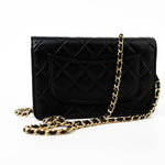 CHANEL Handbag 23C Black Lambskin Quilted Cruise Heart Wallet on Chain (WOC) LGHW -Knockoff
