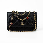 CHANEL Handbag 23C Black Lambskin Quilted Cruise Heart Wallet on Chain (WOC) LGHW -Knockoff
