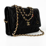 CHANEL Handbag 23C Black Lambskin Quilted Cruise Heart Wallet on Chain (WOC) LGHW -Knockoff
