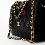 CHANEL Handbag 23C Black Lambskin Quilted Cruise Heart Wallet on Chain (WOC) LGHW -Knockoff
