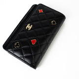 CHANEL Handbag 23C Black Lambskin Quilted Cruise Heart Wallet on Chain (WOC) LGHW -Knockoff
