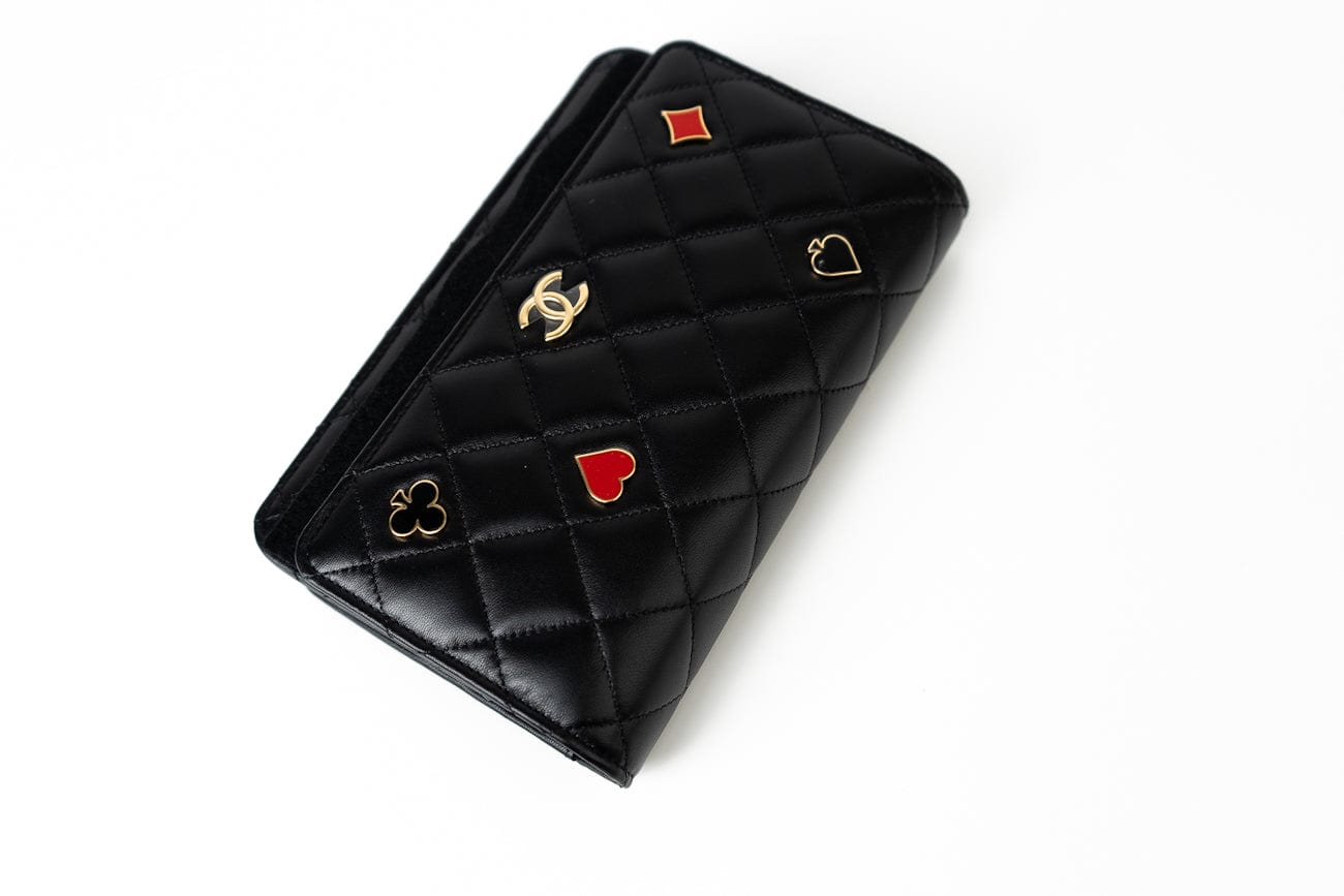 CHANEL Handbag 23C Black Lambskin Quilted Cruise Heart Wallet on Chain (WOC) LGHW -Knockoff
