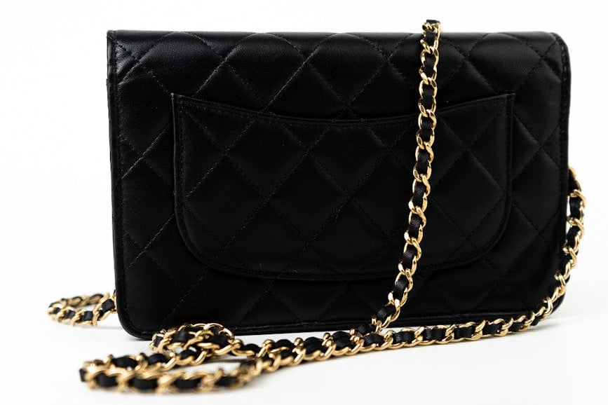 CHANEL Handbag 23C Black Lambskin Quilted Cruise Heart Wallet on Chain (WOC) LGHW -Knockoff
