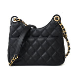 CHANEL Handbag 23P Black Caviar Quilted Hobo Bag Small Antique Gold Hardware -Knockoff
