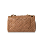 CHANEL Handbag 23P Caramel Quilted Chanel Chain Single Flap Bag Antique Gold Hardware -Knockoff
