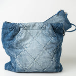 CHANEL Handbag 23P Denim Quilted 22 Drawstring Bag Medium -Knockoff
