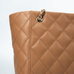 CHANEL Handbag 23P Small Caramel Caviar Quilted Shopping Bag Light Gold Hardware -Knockoff
