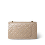 CHANEL Handbag Beige 15P Beige Crumpled Calfskin Quilted Reissue 2.55 Flap 227 Aged Gold Hardware -Knockoff
