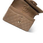 CHANEL Handbag Beige 22A Dark Beige Caviar Quilted Classic Flap Small Light Gold Hardware -Knockoff
