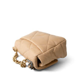 CHANEL Handbag Beige 22C Beige Clair Lambskin Quilted 19 Flap Small Mixed Hardware -Knockoff
