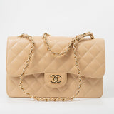 CHANEL Handbag Beige Clair Caviar Quilted Classic Flap Jumbo GHW -Knockoff
