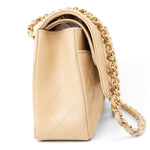 CHANEL Handbag Beige Clair Caviar Quilted Classic Flap Medium Gold Hardware -Knockoff
