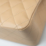 CHANEL Handbag Beige Clair Caviar Quilted Classic Flap Medium Gold Hardware -Knockoff
