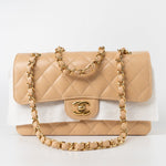 CHANEL Handbag Beige Clair Caviar Quilted Classic Flap Small Gold Hardware -Knockoff
