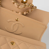 CHANEL Handbag Beige Clair Caviar Quilted Classic Flap Small Gold Hardware -Knockoff
