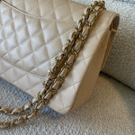 CHANEL Handbag Beige Clair Caviar Quilted Jumbo Classic Flap LGHW -Knockoff
