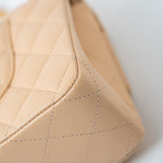 CHANEL Handbag Beige Lambskin Quilted Classic Flap Medium GHW -Knockoff
